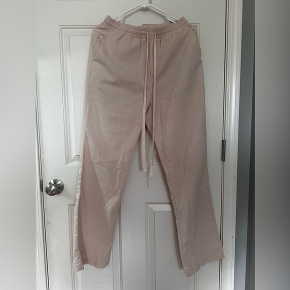 BoohooMan Men Relaxed Linen Trousers With Waistband - Picture 1 of 6